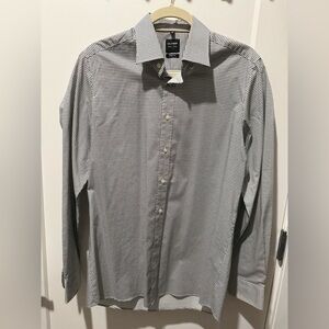 Olymp Men's Black & White Patterned Dress Shirt. Size 16”/ 41.